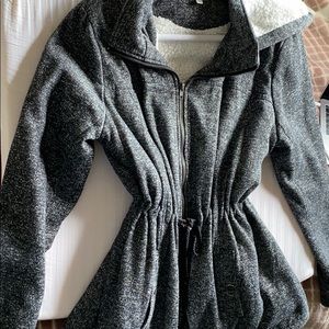 Sherpa Lined zip up hoodie
